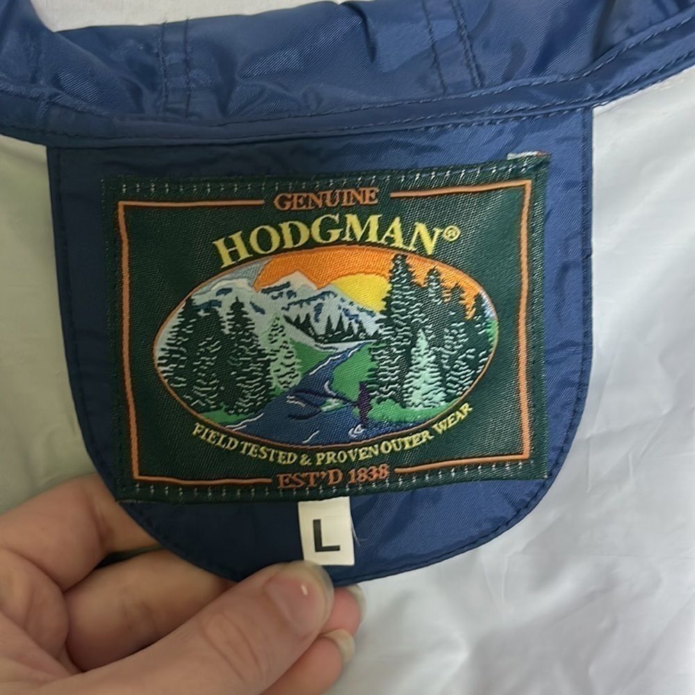Genuine Hodgman Navy Blue Rain Jacket Coat Windbreaker - Picture 3 of 4